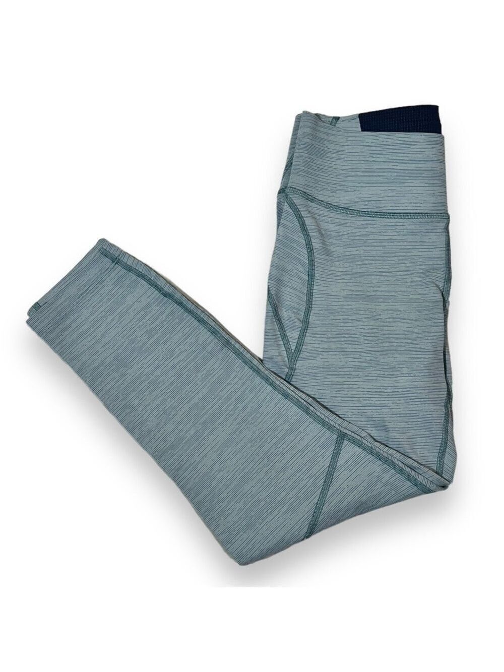 Outdoor Voices Women’s TechSweat Core 3/4 Two-Tone Leggings Blue/Green Sz Small